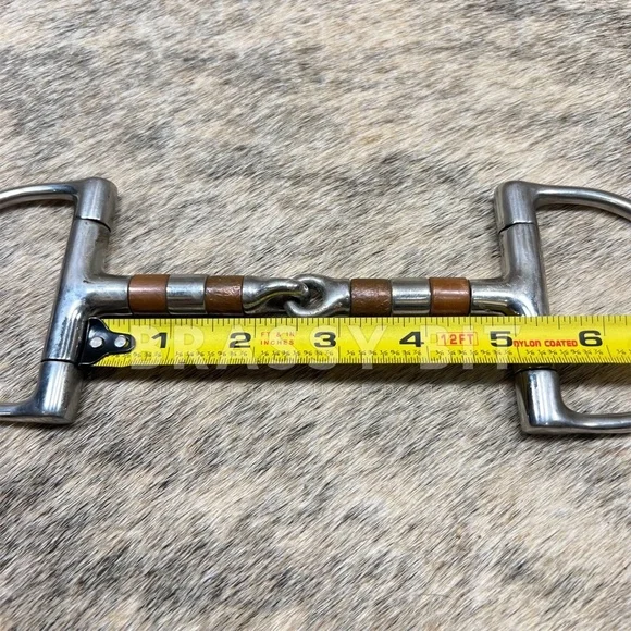 5″ D Ring Snaffle w/ Copper Rollers - Picture 3 of 3